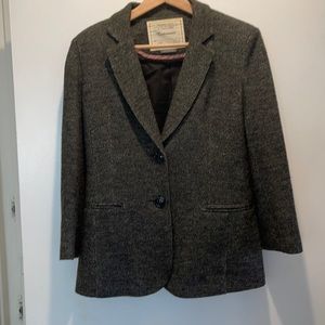 Brown Tweed Cartonnier Blazer